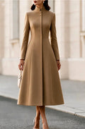 Kira - Women’s Stand Collar Long Sleeve Dress 2