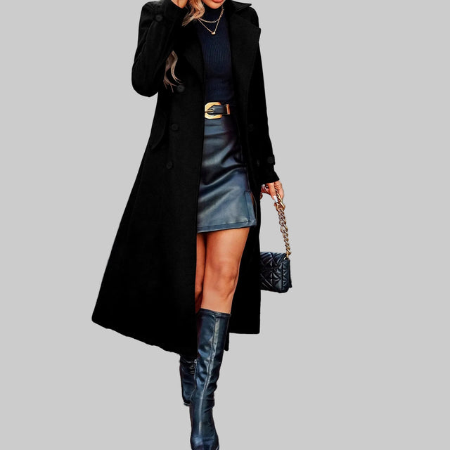 Kyline - Women's Long Wool Blend Overcoat 3