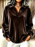 Scarlett - Women's Velvet Open Collar Pullover Sweater 2