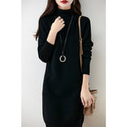 Adele - Women's Ribbed Collar Knit Dress 5