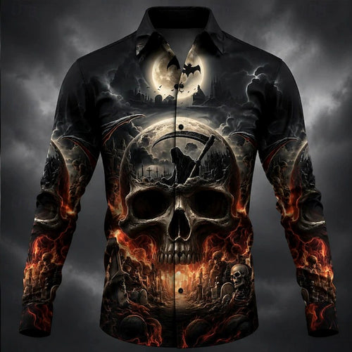Adrien - Men's Halloween Graphic Long Sleeve Shirt 6