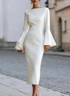 Alena -  Women’s Structured Long Sleeve Fitted Dress 2