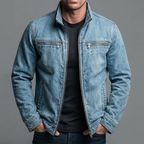 Axel - Men's Vintage-Washed Cotton Zip Jacket