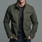 Axel - Men's Vintage-Washed Cotton Zip Jacket