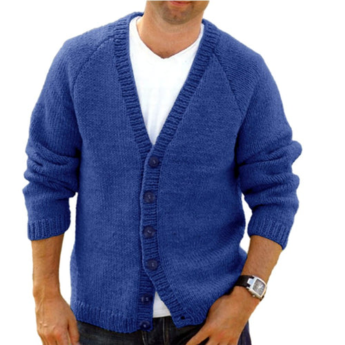 Cameron - Men's V-Neck Knit Button Cardigan 3