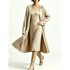 Caprice - Women's Sleeveless Dress and Longline Cardigan Set 2