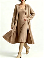 Caprice - Women's Sleeveless Dress and Longline Cardigan Set 4