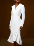Charlotte - Women's Long Sleeve Wrap-Style Cocktail Dress 2