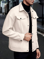 Cory - Men's Flap Pocket Collared Jacket 3