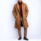 Cristian - Men's Wool Notched Lapel Overcoat 1