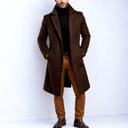Cristian - Men's Wool Notched Lapel Overcoat 5