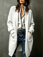 Cristy - Women's Long Knit Cardigan with Pockets 2
