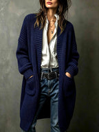 Cristy - Women's Long Knit Cardigan with Pockets 5