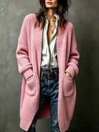 Cristy - Women's Long Knit Cardigan with Pockets 7
