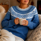 Dora - Women's Festive Patterned Knit Sweater 3