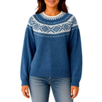 Dora - Women's Festive Patterned Knit Sweater 5