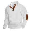Edouard - Men's Cable Knit Elbow Patch Sweater 1