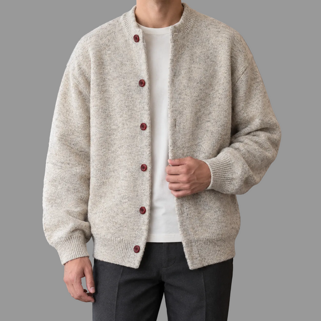 Emilio - Men's Button-Front Relaxed Cardigan