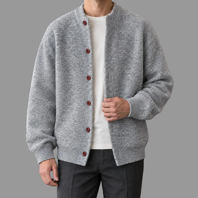 Emilio - Men's Button-Front Relaxed Cardigan