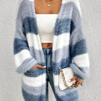 Fernanda - Women’s Color Block Oversized Knit Cardigan 2
