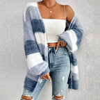 Fernanda - Women’s Color Block Oversized Knit Cardigan 3
