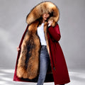 Filomena - Women's Oversized Fur Hood Long Parka Coat 1
