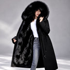 Filomena - Women's Oversized Fur Hood Long Parka Coat 3