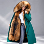 Filomena - Women's Oversized Fur Hood Long Parka Coat 4