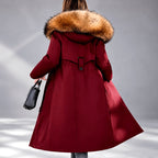 Filomena - Women's Oversized Fur Hood Long Parka Coat 6