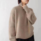 Francine - Women's Chunky Ribbed Turtleneck Sweater 4