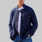 Frederick - Men's Wool Blend Stand Collar Jacket 2