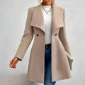 Hester - Women’s Double-Breasted Tailored Long Coat 1