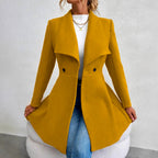 Hester - Women’s Double-Breasted Tailored Long Coat 2