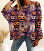 Jamie - Women's Crochet Halloween Graphic Sweater 3