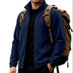 Jayden - Men's Stand Collar Fleece Jacket with Zip Pockets 10