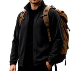 Jayden - Men's Stand Collar Fleece Jacket with Zip Pockets 11
