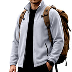 Jayden - Men's Stand Collar Fleece Jacket with Zip Pockets 12