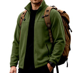 Jayden - Men's Stand Collar Fleece Jacket with Zip Pockets 14