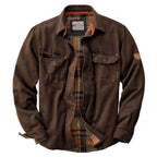 Jonathan - Men's Plaid Lined Shirt Jacket 2