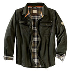 Jonathan - Men's Plaid Lined Shirt Jacket 4