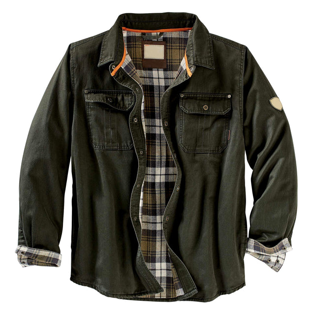 Jonathan - Men's Plaid Lined Shirt Jacket 4
