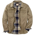 Jonathan - Men's Plaid Lined Shirt Jacket 5