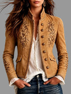 Juliette - Women's Vintage Style Embroidered Jacket 3