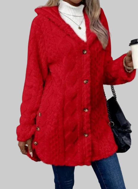 Katherine - Women's Soft Fleece Hooded Jacket 5