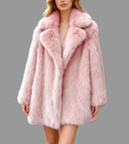 Katrina - Women's Plush Faux Fur Statement Coat
