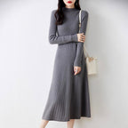 Marlene - Women's Fitted Ribbed Knit Dress 3