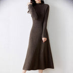 Marlene - Women's Fitted Ribbed Knit Dress 4