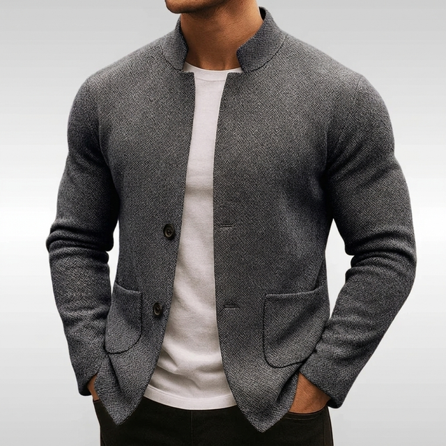 Matt - Men's Textured Knit Button Jacket