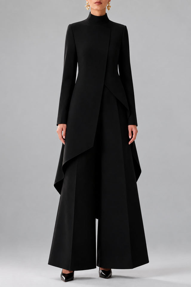 Mia - Women's Asymmetric Layered Trouser Set 3