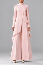 Mia - Women's Asymmetric Layered Trouser Set 4